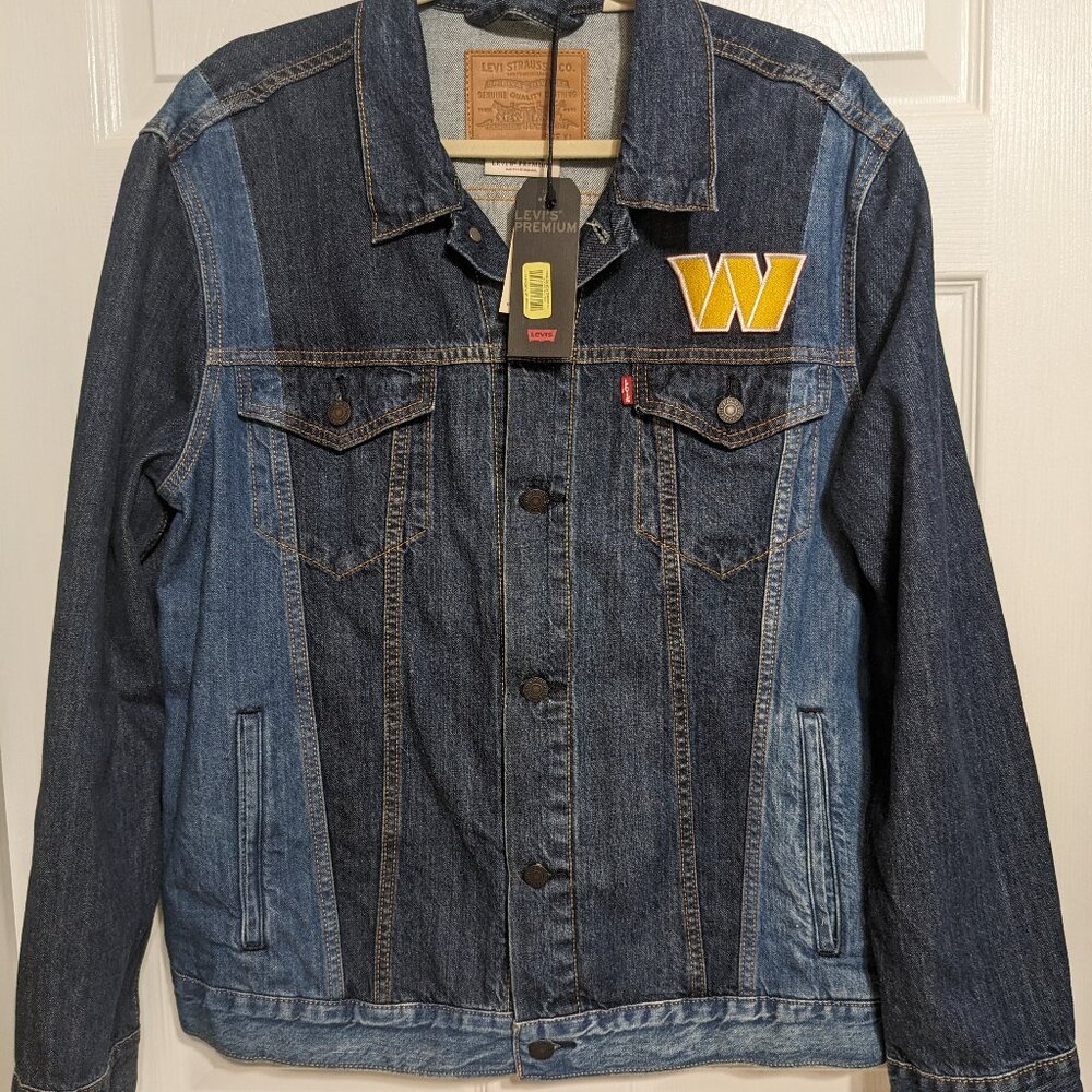 Levi's Washington Commanders Redskins Premium Denim Jacket Men's XL NWT